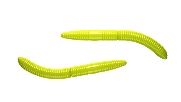 Libra Lures Fatty D Worm 65mm, Apple green 027,Cheese